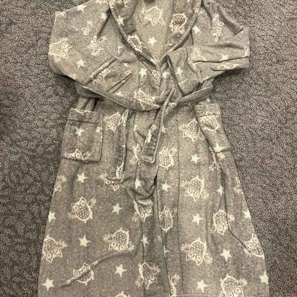 Sonoma Gray Owl Pattern Women's Robe